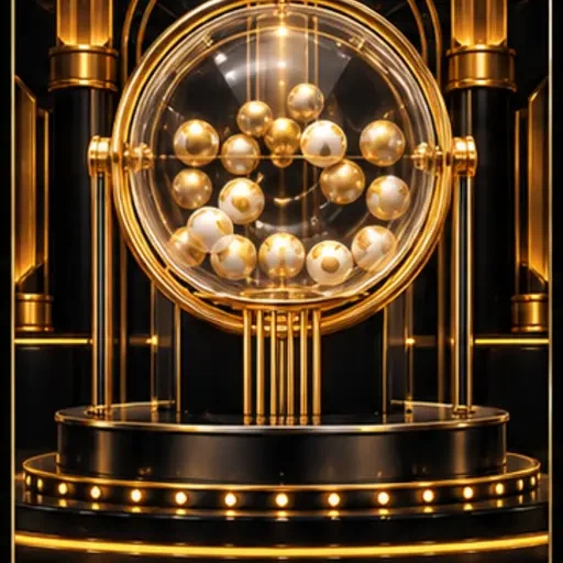 Illustratieve spelkaart met gouden ballenmachine